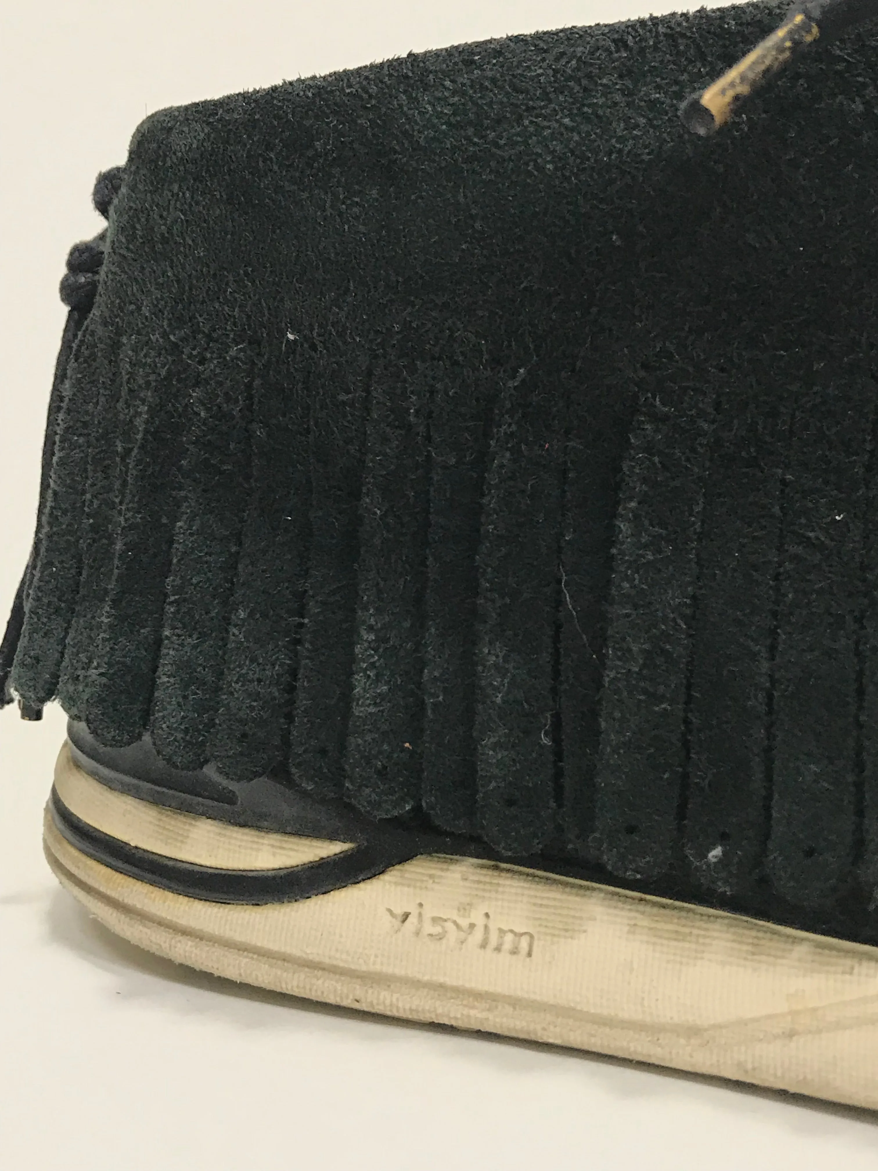 [9.5] Visvim FBT Shaman Folk Black Suede Black