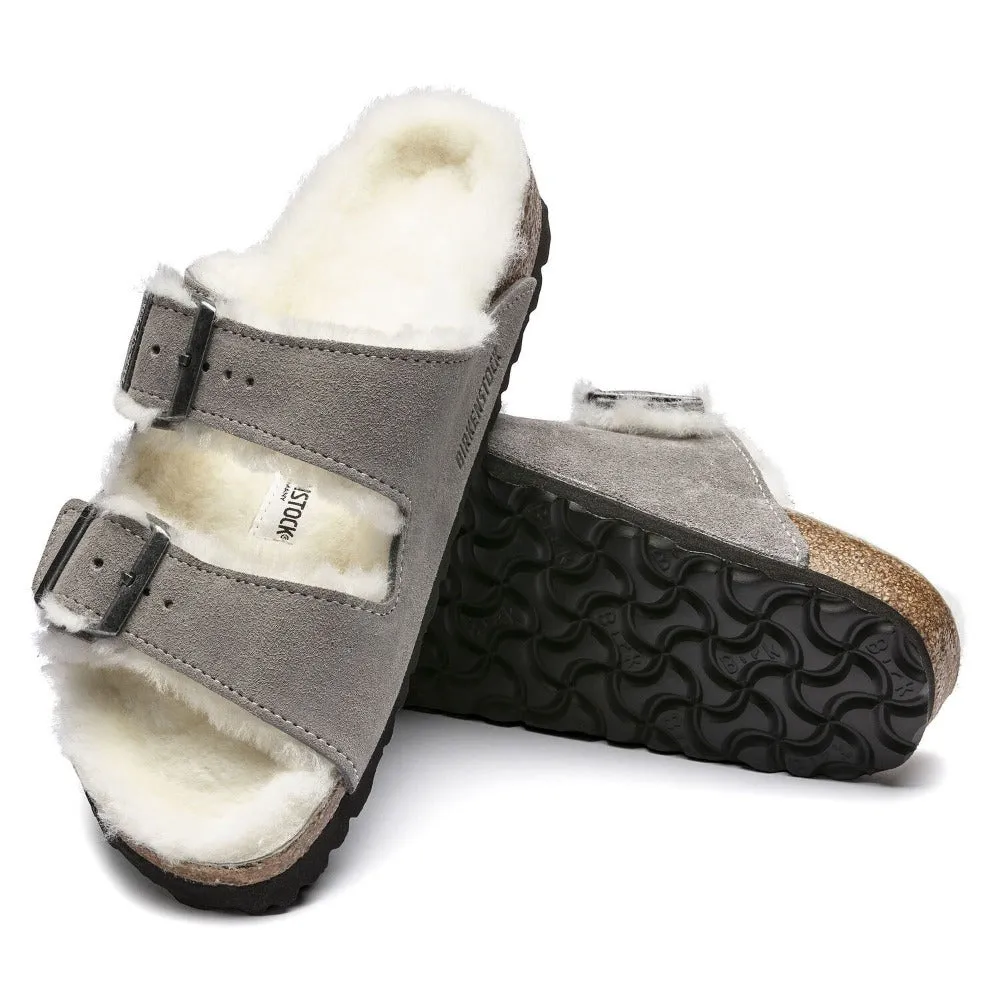 Arizona - Stone Coin Suede Shearling||Arizona - Suède fourrure monnaie de pierre