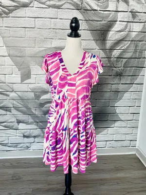 Brooke Dress in Purple Batik