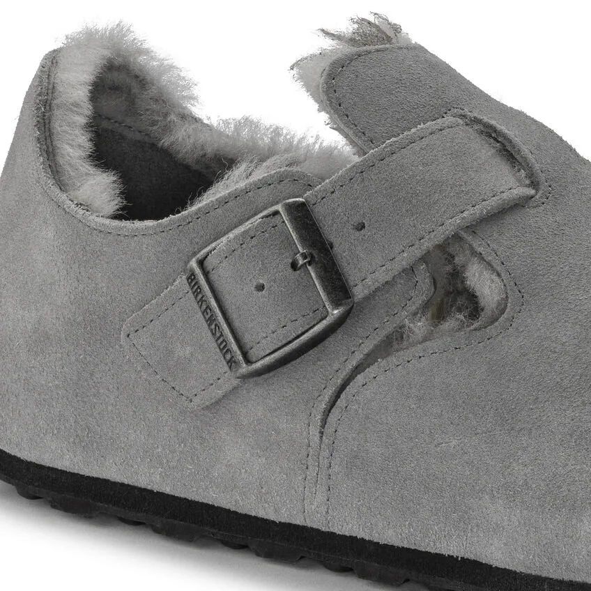 *FINAL SALE*London - Whale Grey Suede Shearling||*VENTE FINALE*London - Suède fourrure Baleine grise