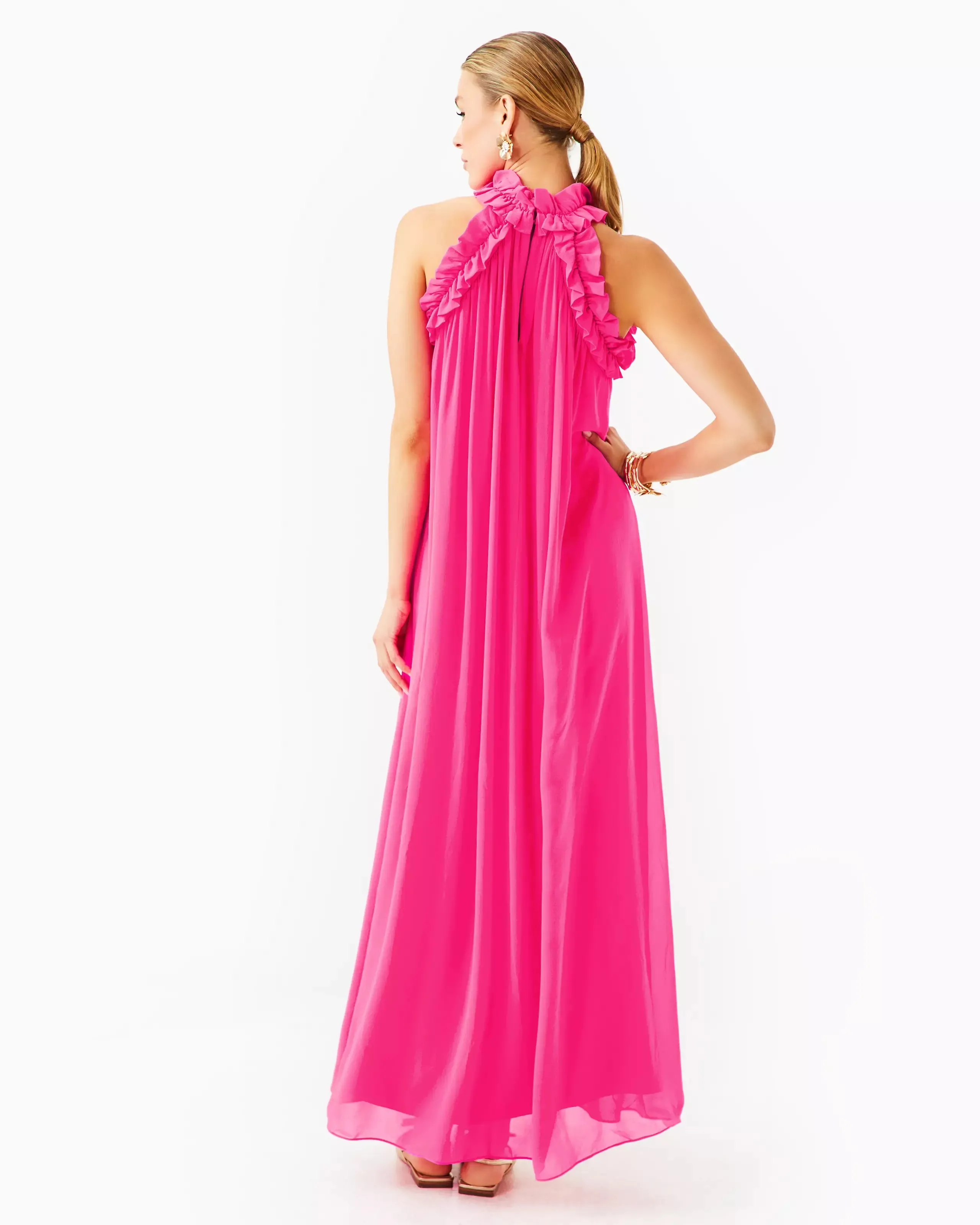 Florian Silk Maxi (Passion Fruit Pink)