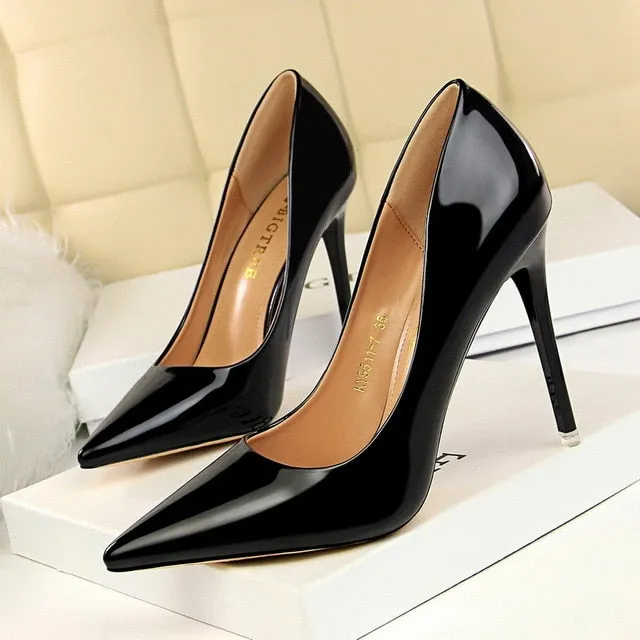Gold, Silver & Black Thin Heel New Arrival Pumps
