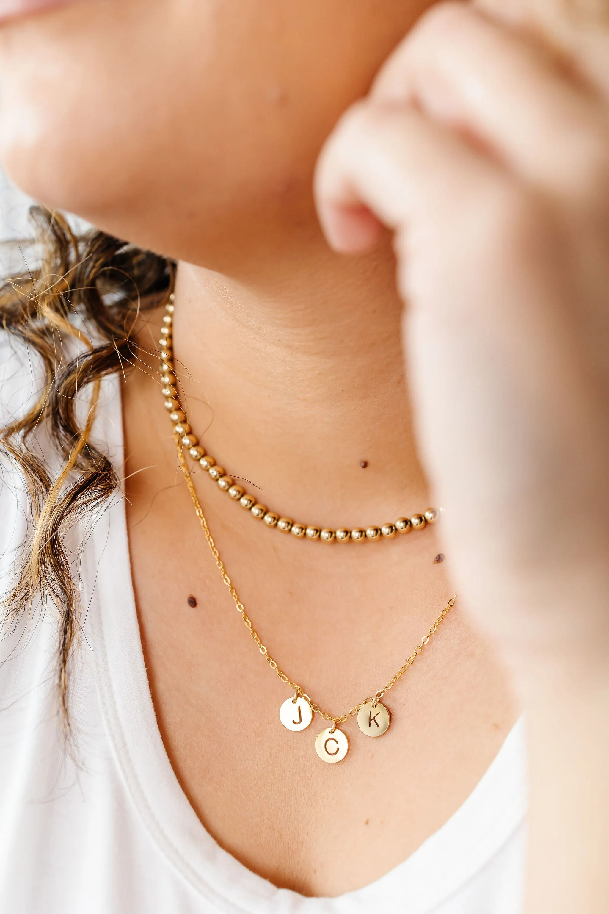Initial Charms Necklace