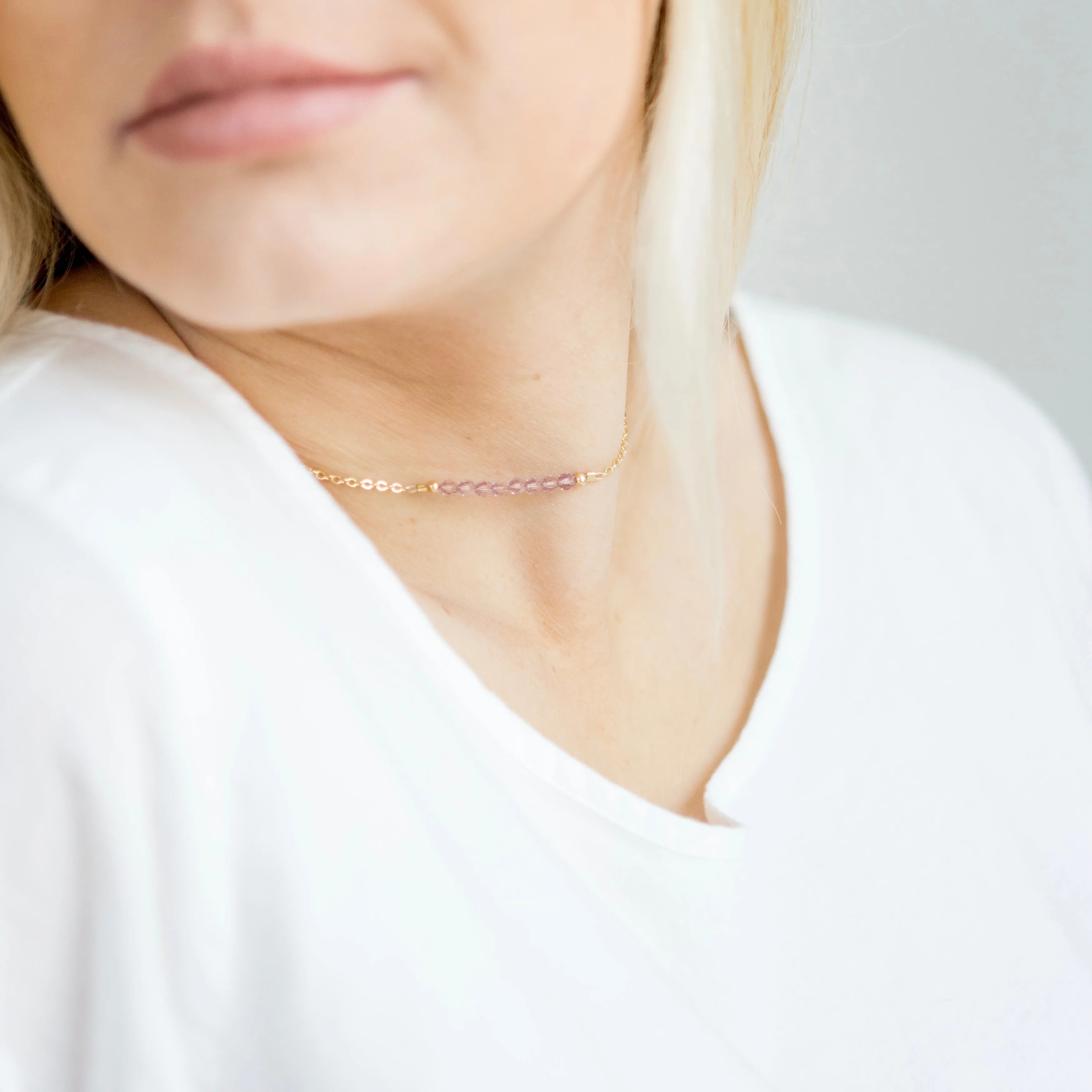 June Birthstone Necklace