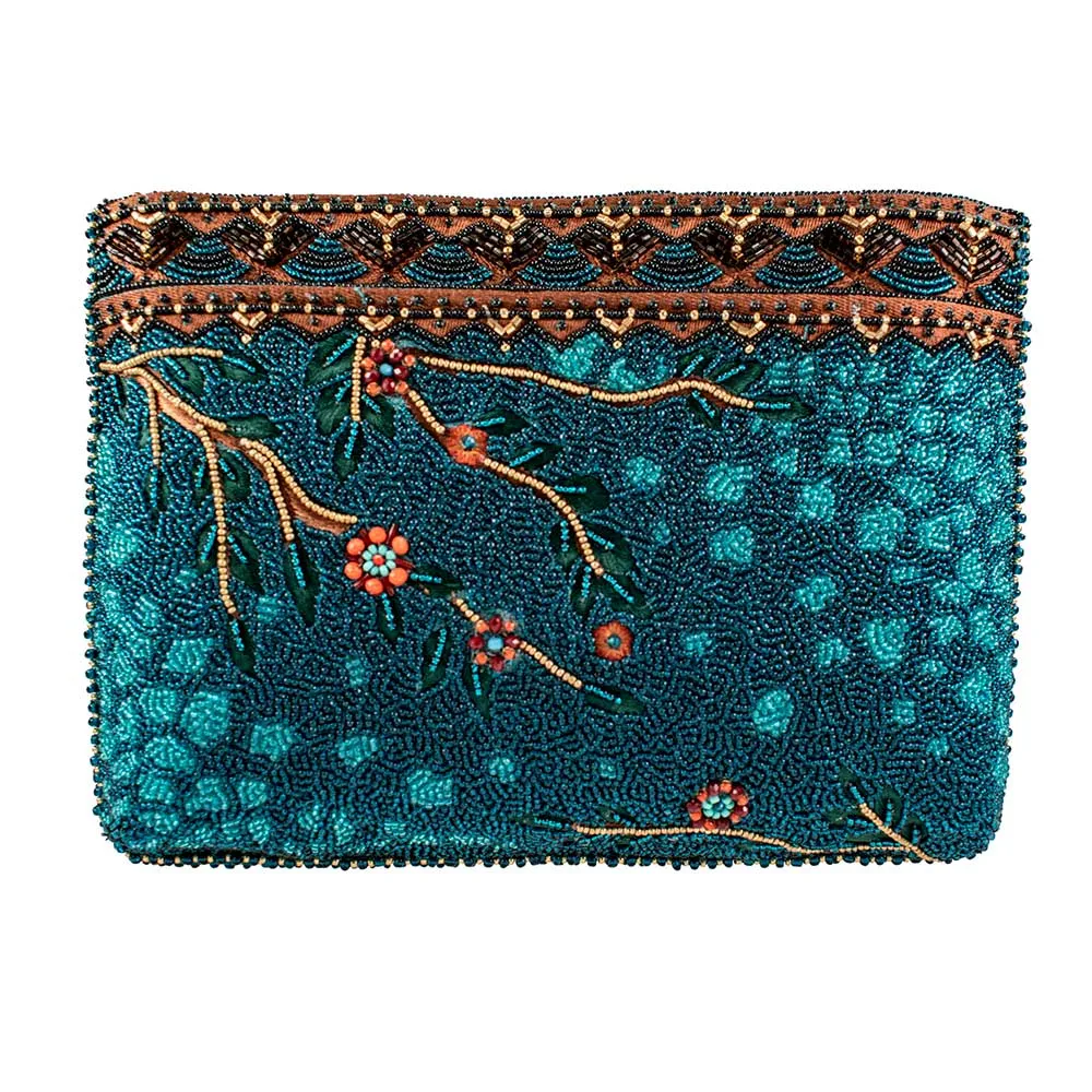 Mary Frances Looking Up Crossbody Blue Handbag NEW