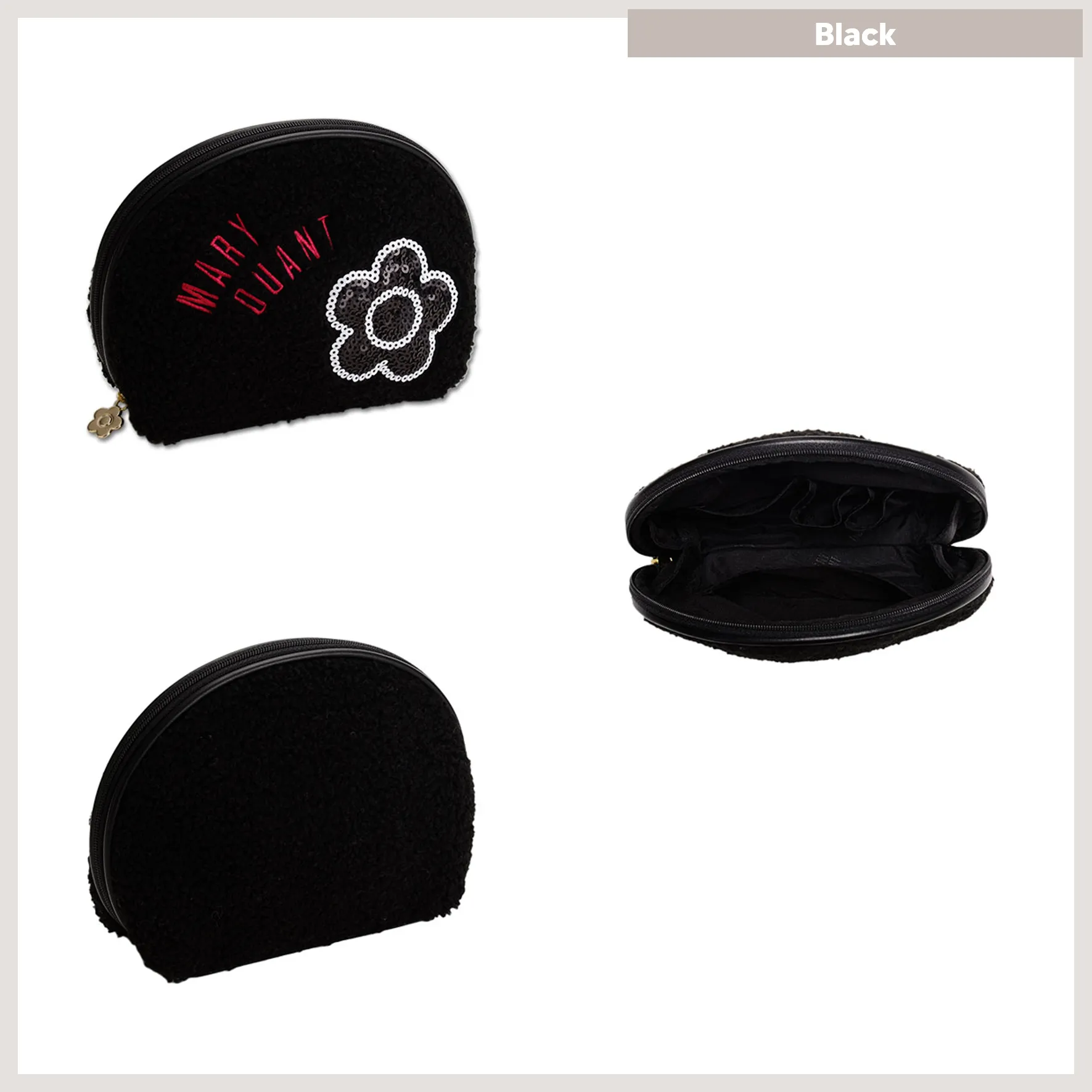 MARY QUANT Bore Sequin Round Pouch