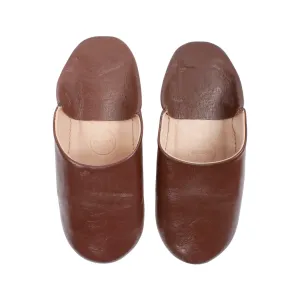 Men's Medium Chocolate Babouche Slippers