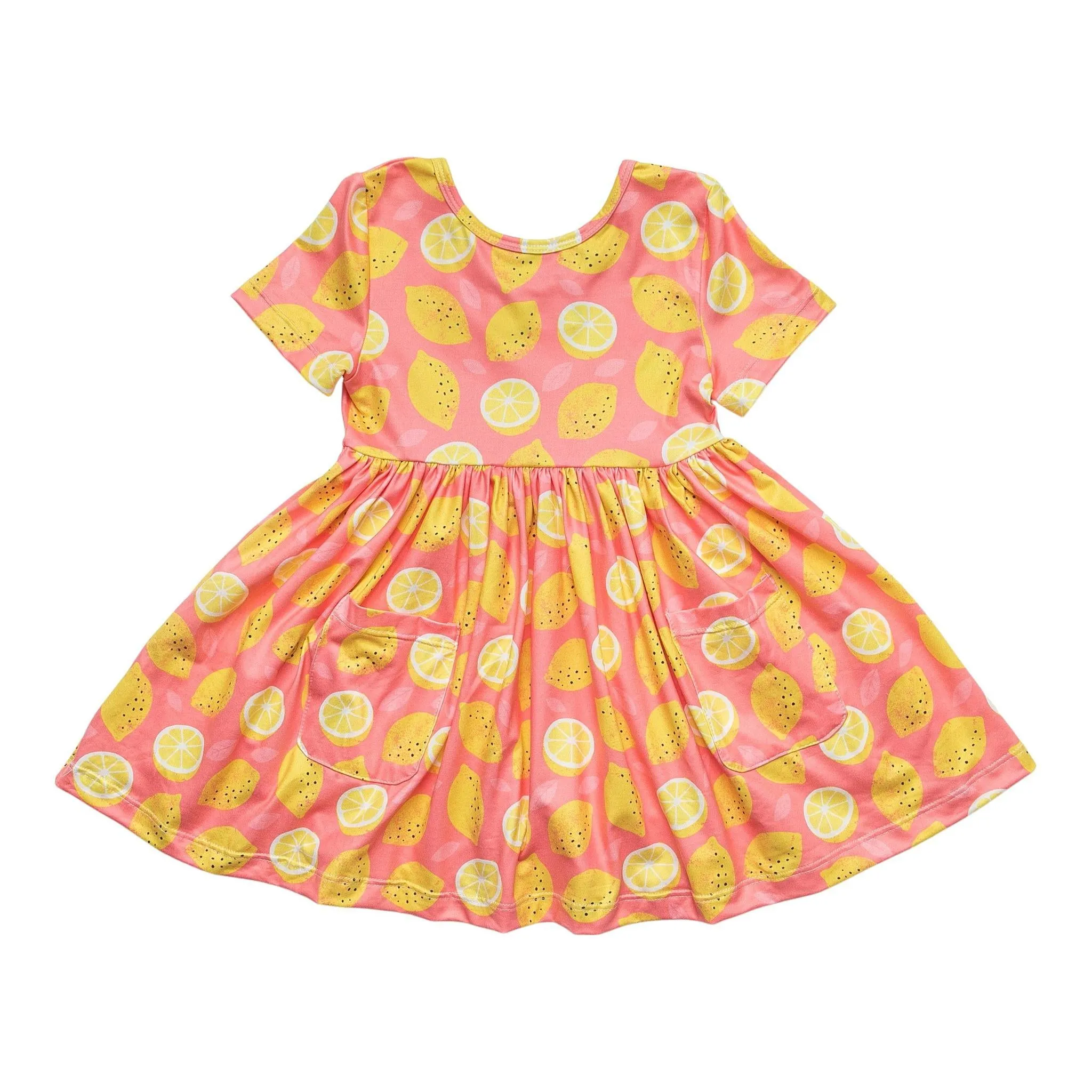 Mila & Rose Lemon Squeezy S/S Pocket Twirl Dress