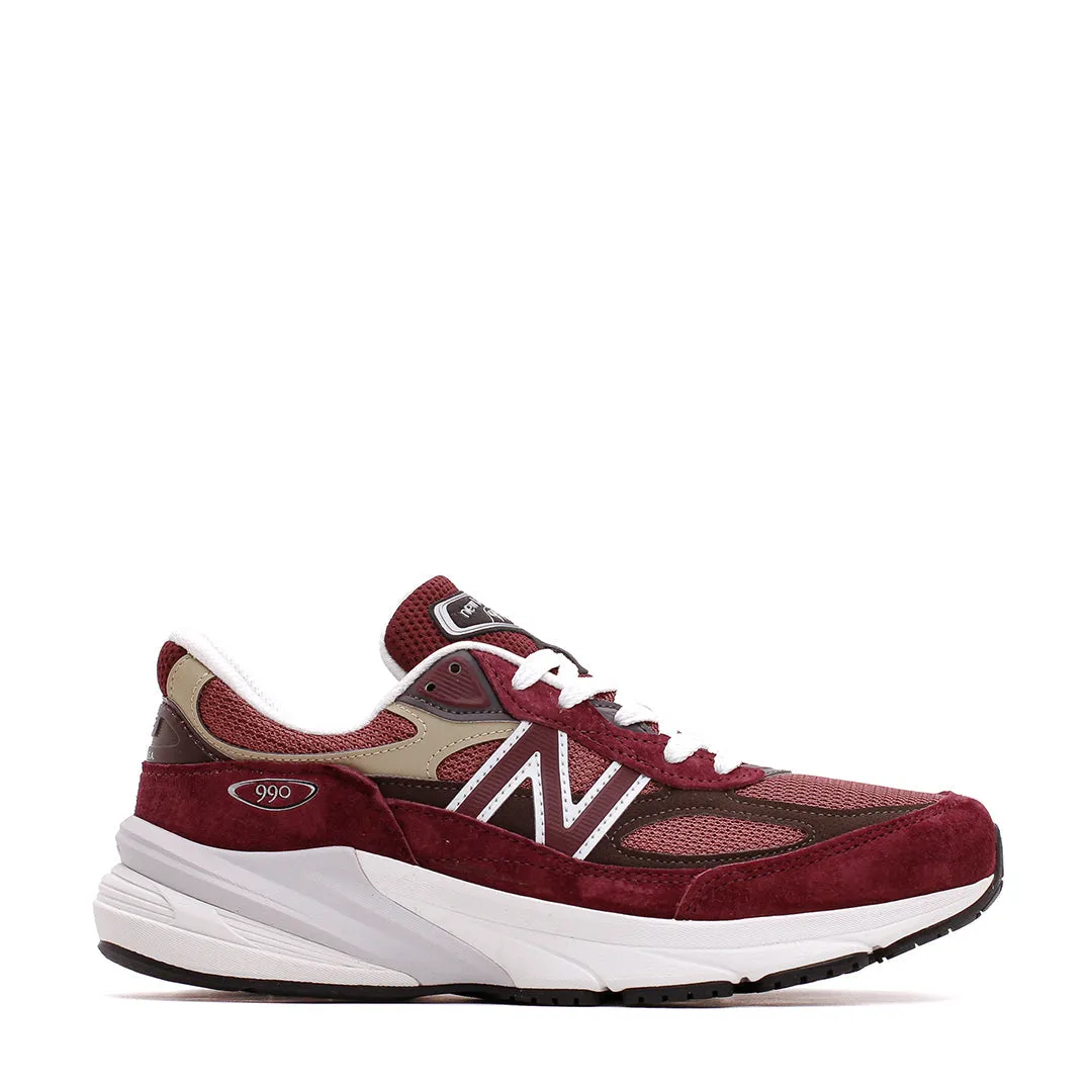 New Balance Unisex 990v6 Burgundy Made In USA U990BT6