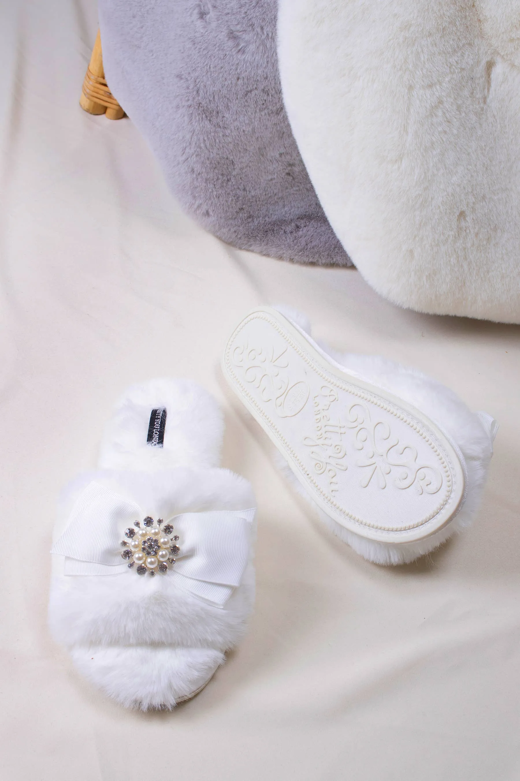 Princess Slippers in Cream