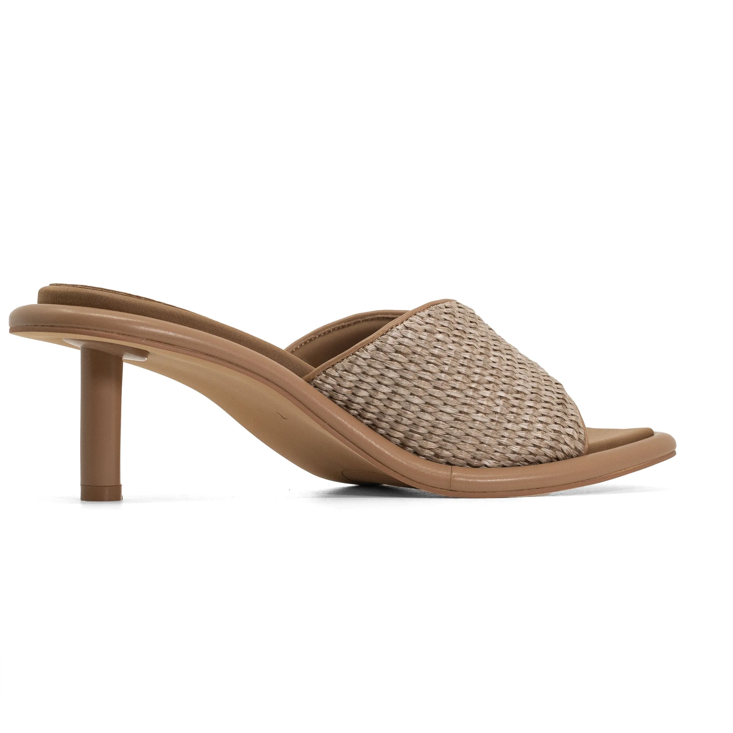 ROAM CHEVY HEEL NATURAL RAFFIA