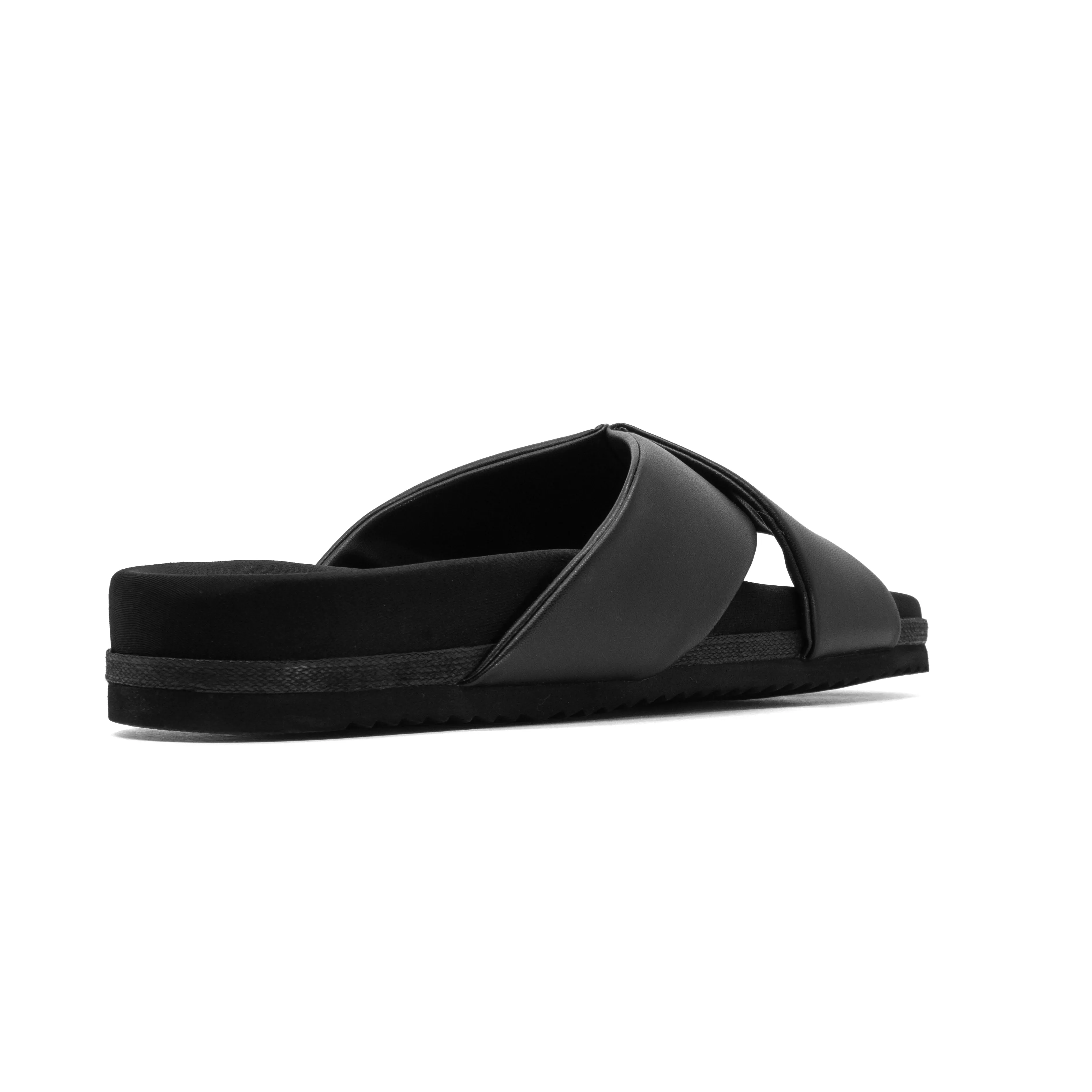 ROAM WING SANDAL BLACK VEGAN LEATHER