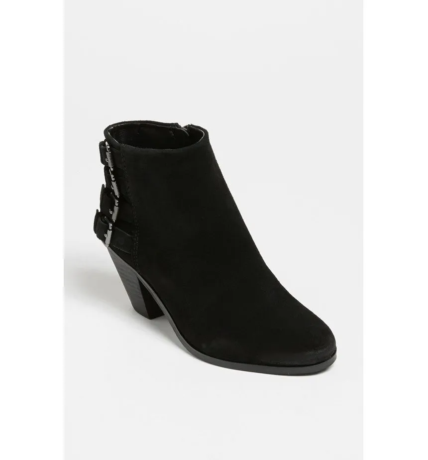 Sam Edelman Black Suede Lucca Booties Boots Size 8
