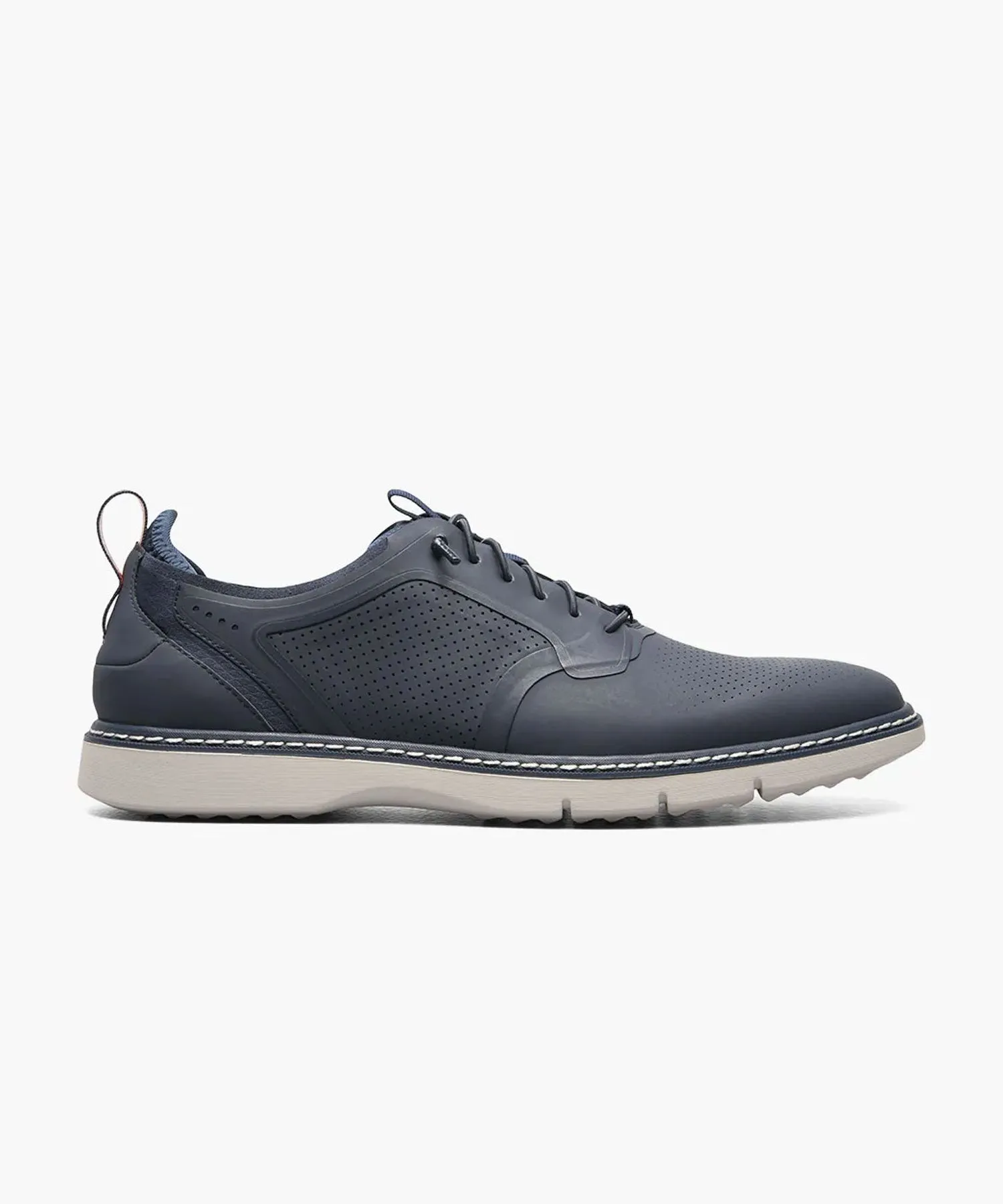 Stacy Adams Synchro Plain Toe Lace Up Shoe - Navy