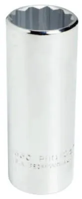 Stanley?? Products Torqueplus Deep Sockets, 1/2 in Drive, 1 in Opening, 6 Points, 5332H