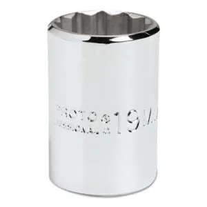 Stanley?? Products Torqueplus Metric Sockets 1/2 in, 1/2 in Drive, 15 mm, 12 Points, 5415M