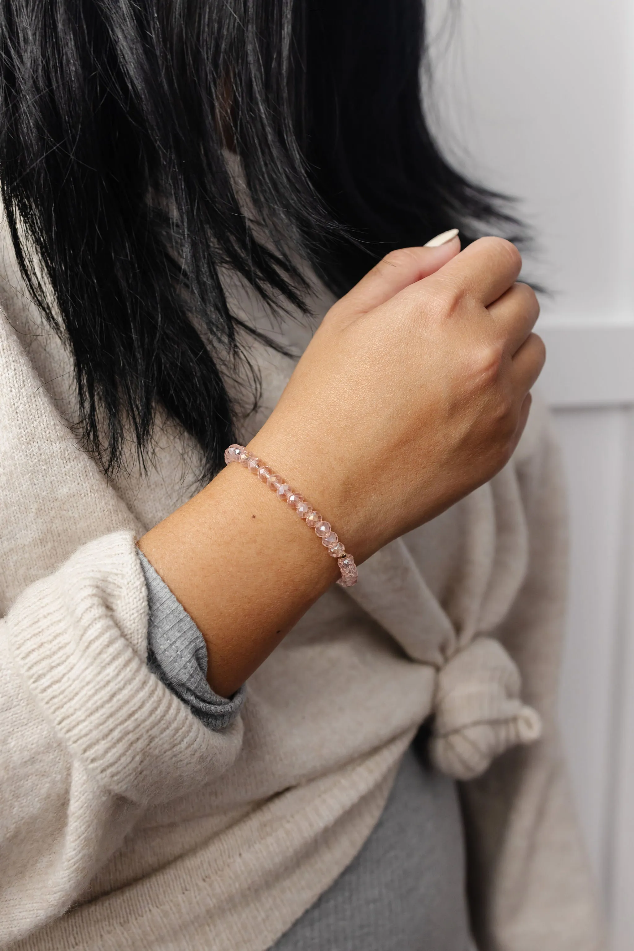 Stretchy Blossom Adult Bracelet (6MM Beads)
