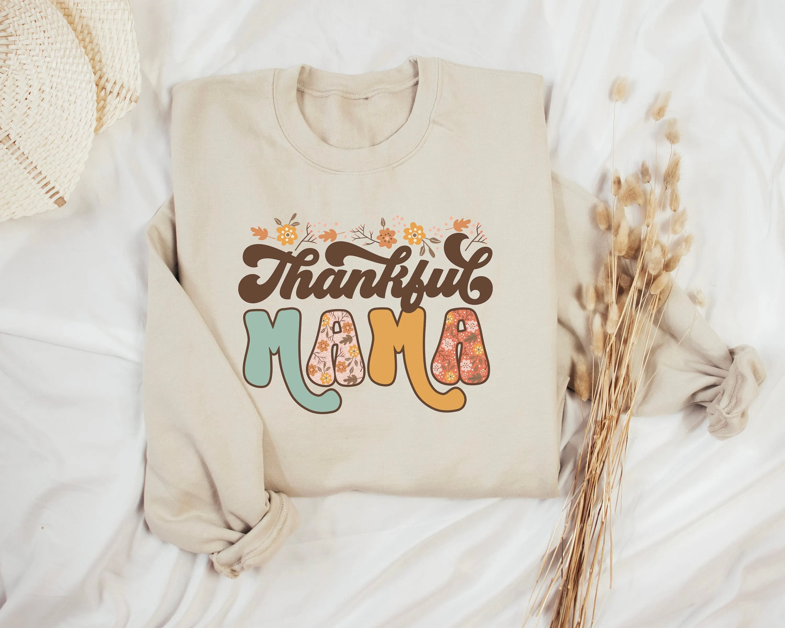 Thankful Mama Women's Retro Sweatshirt