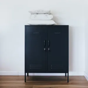 The Midi Double Door Locker Cabinet (Slate)