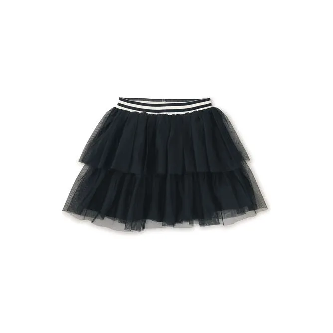 Tiered Tulle Skirt - Jet Black