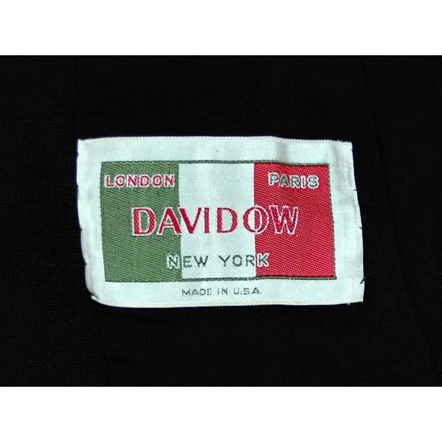 Vintage Ladies Blazer Jacket Orange/Grey Mohair Tweed Davidow 1970s