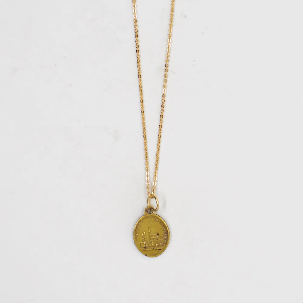 Vintage Saint Medal Virgin Mary v238